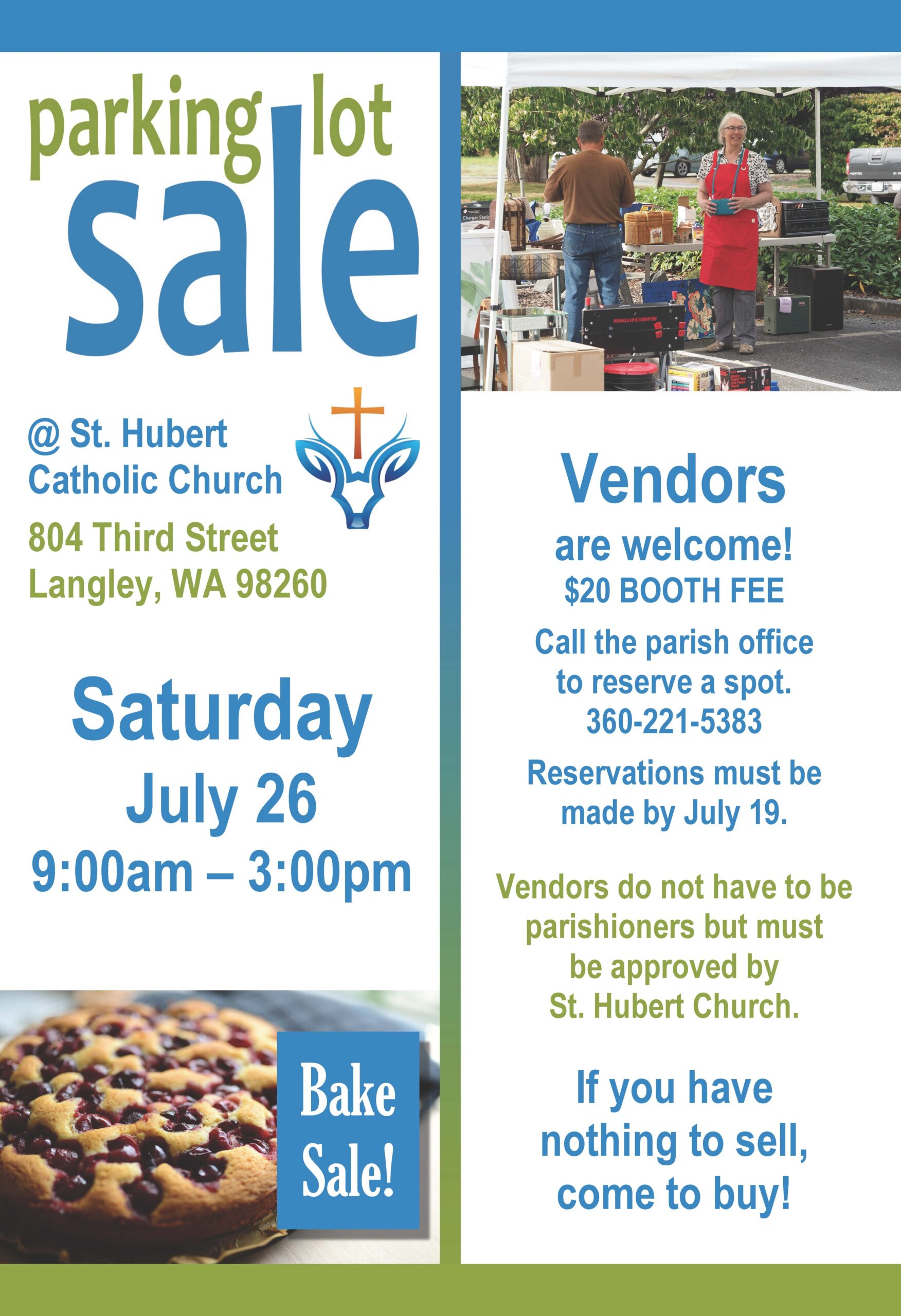 St. Hubert's Parking Lot Sale