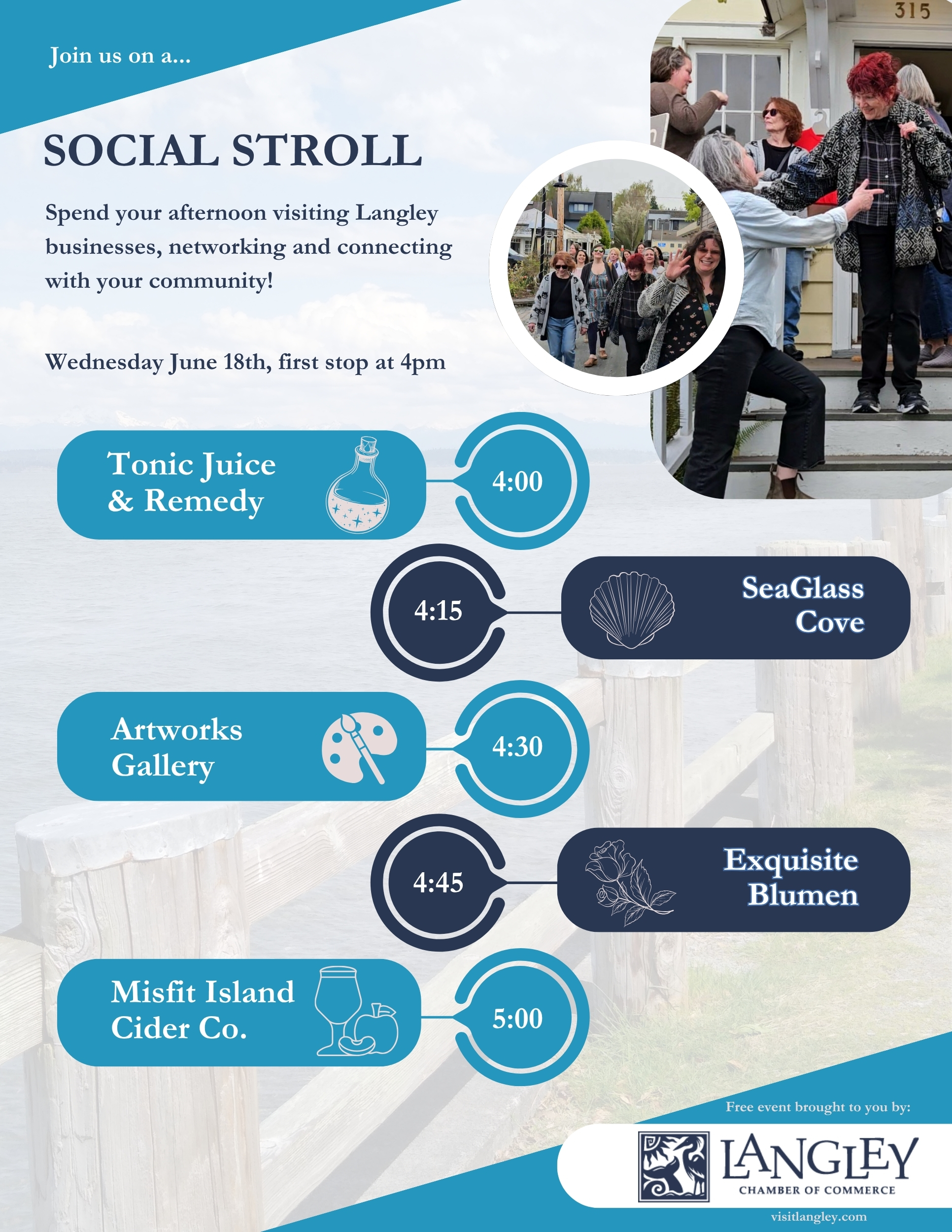 Langley Chamber of Commerce Social Stroll