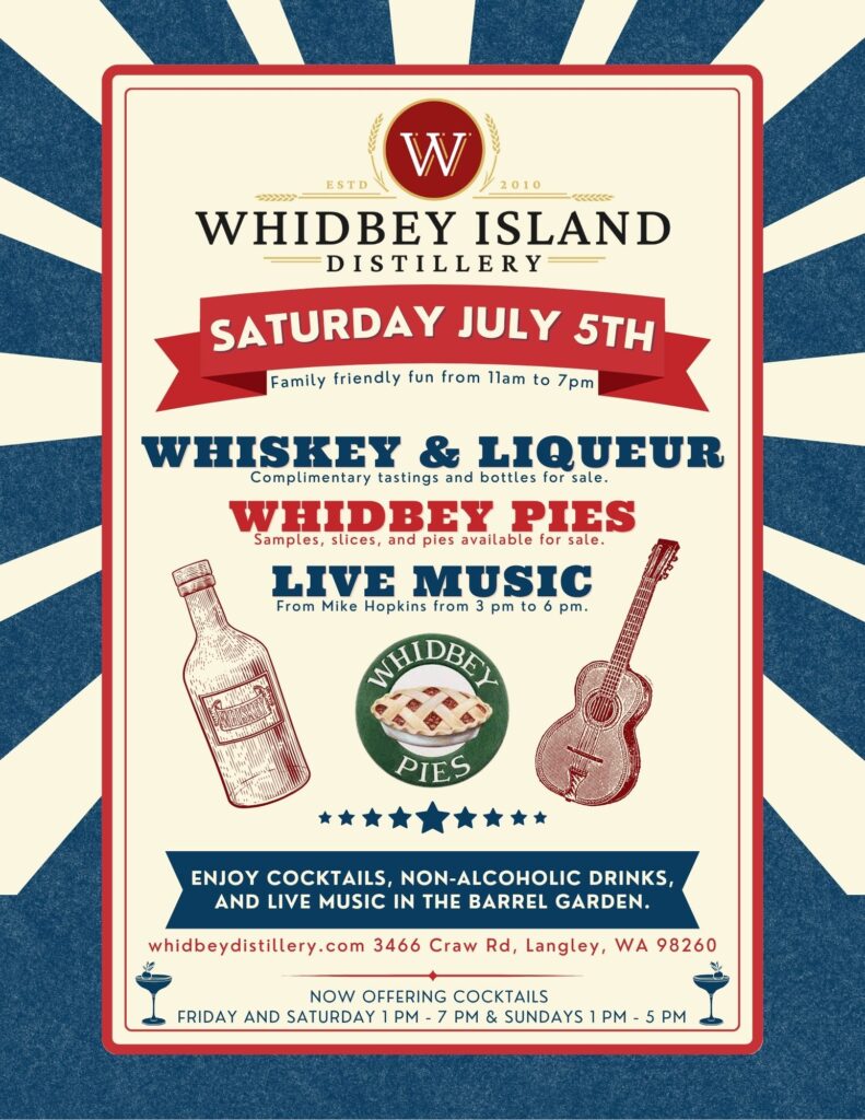 Red Blue Vintage 5th of July WID Event Flyer Print