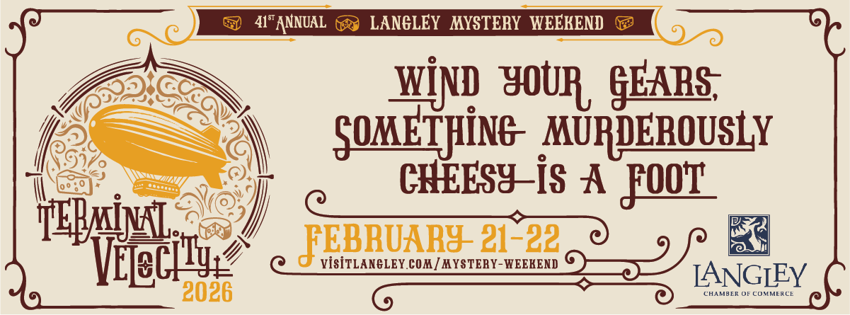 Langley Mystery Weekend 2025_Web Banner 400x148_A (1)