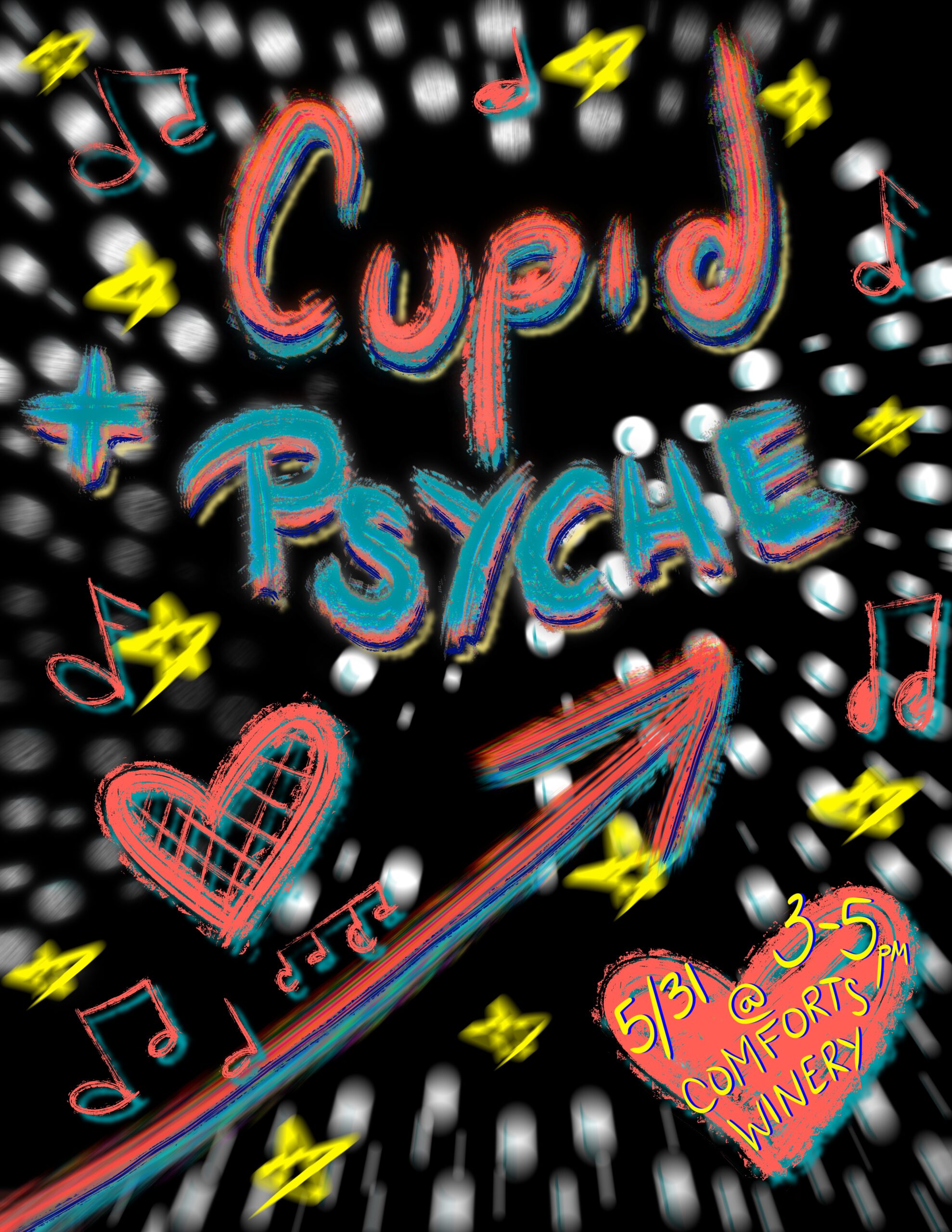 Cupid & Psyche event flier